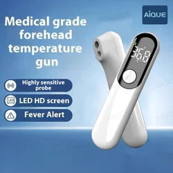 AIQUE Rechargeable Thermometer LED Forehead Digital Infrared Medical Thermometer Body Temperature Fever for Baby Adult