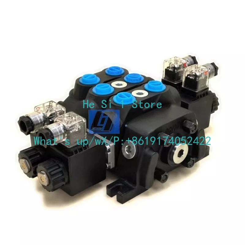 DCV60 electromagnetic control hydraulic multi-way valve high pressure oil distributor