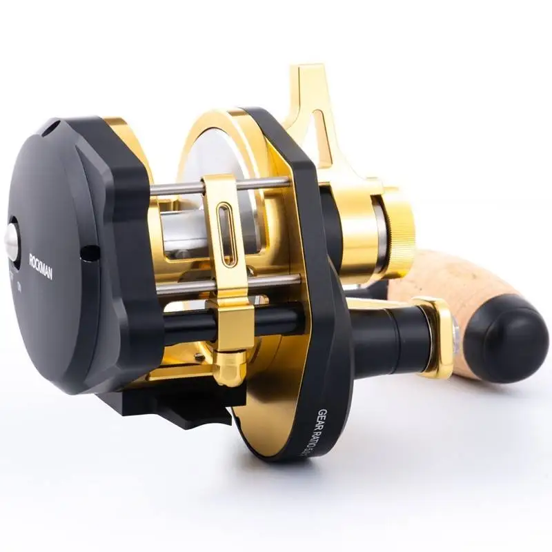 Kenaier Wholesale Custom All-Metal 30kg Drag Fishing Baitcasting Drum Wheel Reel for Ocean Boat Anglers