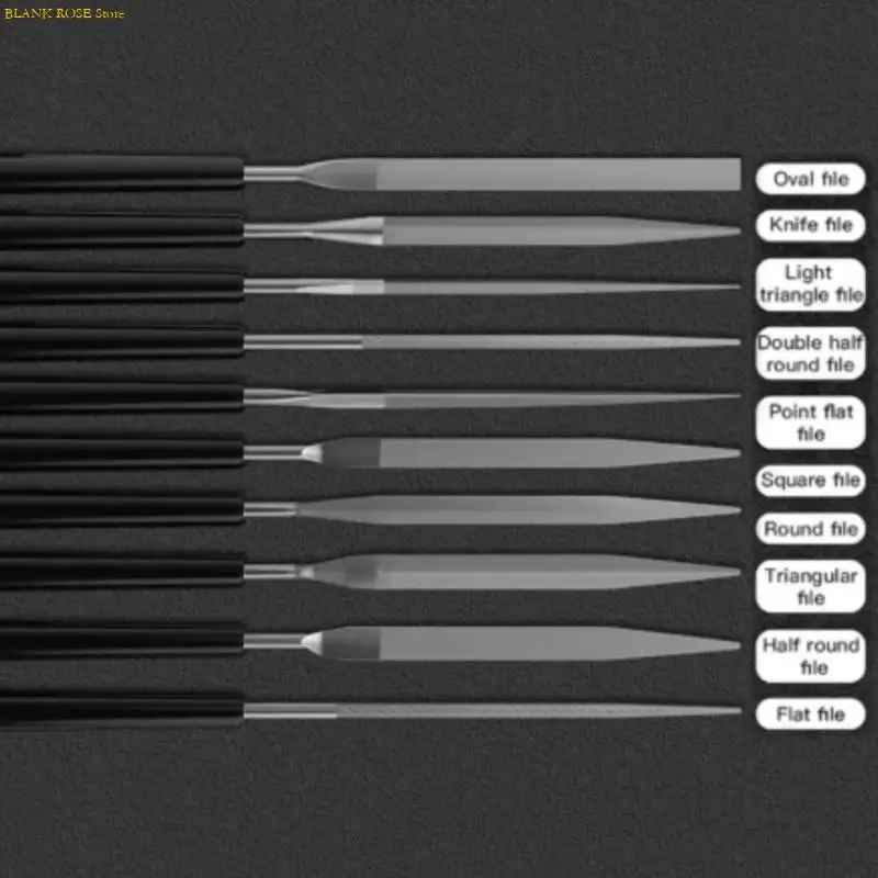 NEW Multifunctional 10Piece Steel Rasp File Set for Detailed and Stone Carving