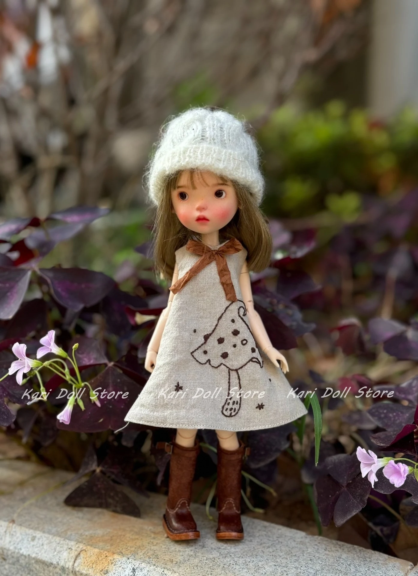 

Kari Doll Одежда и юбки Ретро литературный стиль лесная серия льняное платье с вышивкой для куклы Landazz Landoudou