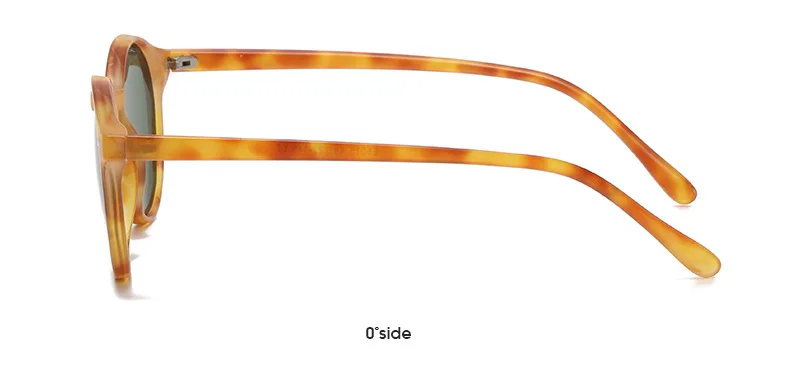 Retro runde polarisierte Sonnenbrille Männer Frauen klassische Leoparden rahmen Sonnenbrille Mode schwarz fahren männliche weibliche Brille uv400 – Detail 20