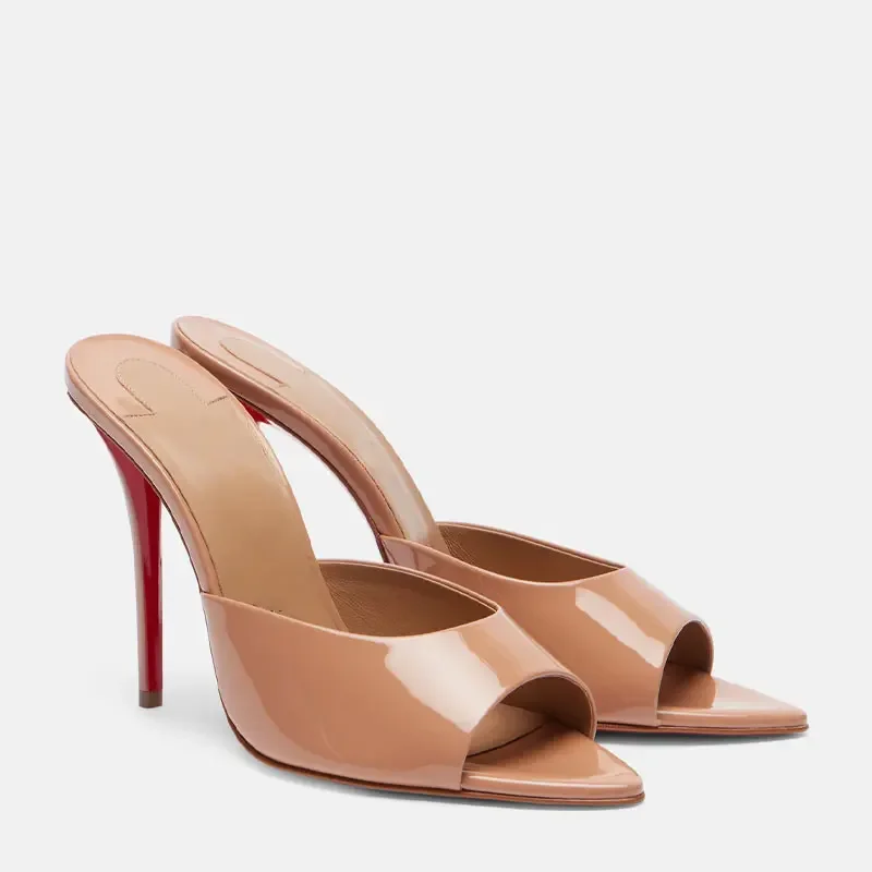 

Shoes for Women New Pointed Open Toe Roman Sandals Metal Sexy Women's Shoes Outdoors Slippers 10.5 Cm Women Sandals sandálias