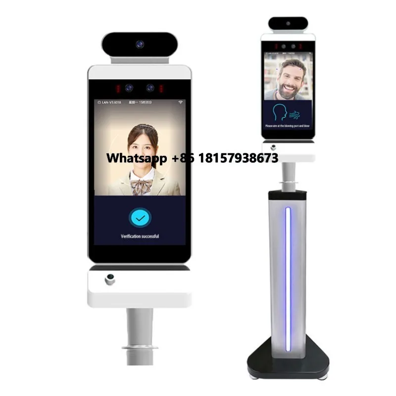 

Integrated Breathalyzer Alcohol Test Machine Face Recognition and Temperature Access Control Biometric Access Control Product