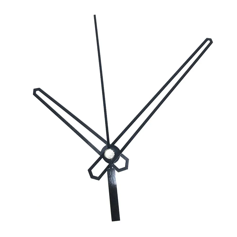 Black Silent Clock Movement Kit DIY Scanning Hollow Needle Parts No Battery Easy Install Replacement for Wall Desk Clocks Home