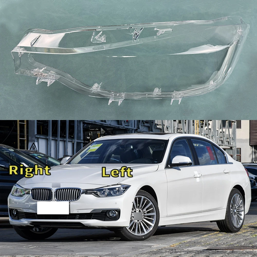 

For BMW 3 Series F30 F35 316 318 320 328 2016-2019 Car Headlight Cover Lampcover Lampshade Lamp Glass Lens Case Auto Light Caps