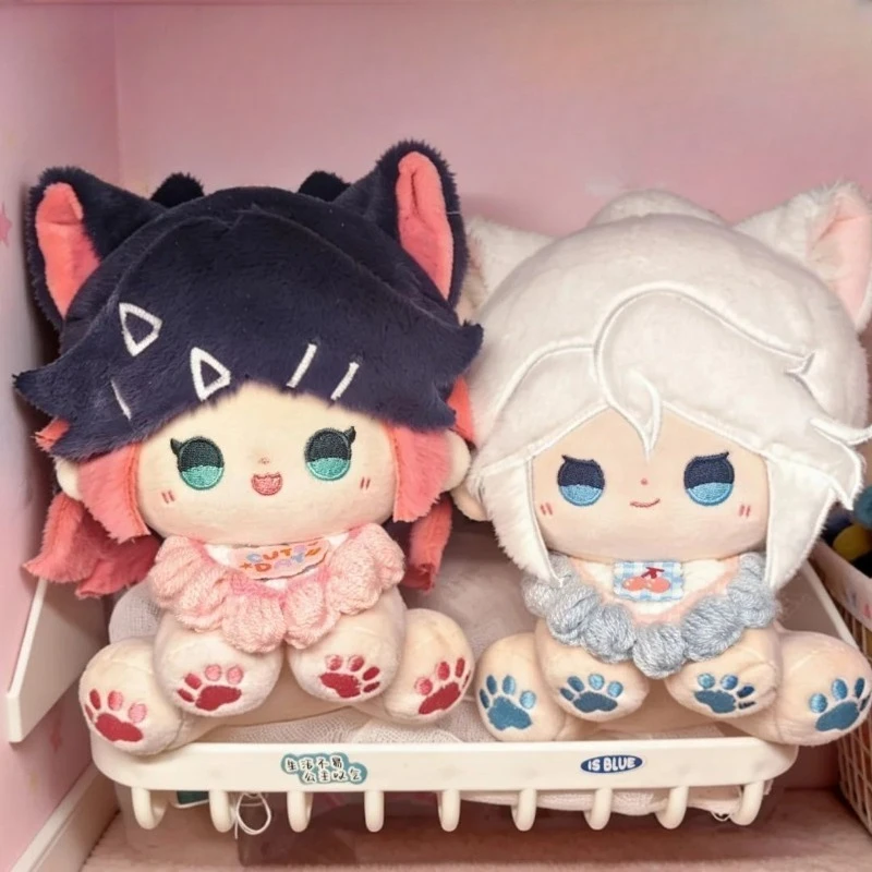 

15cm Anime Game VALORANT Clove Kawaii Cosplay Soft Cotton Doll Body With Ears Cartoon Mini Sitting Posture Toy Figures Fans Gift