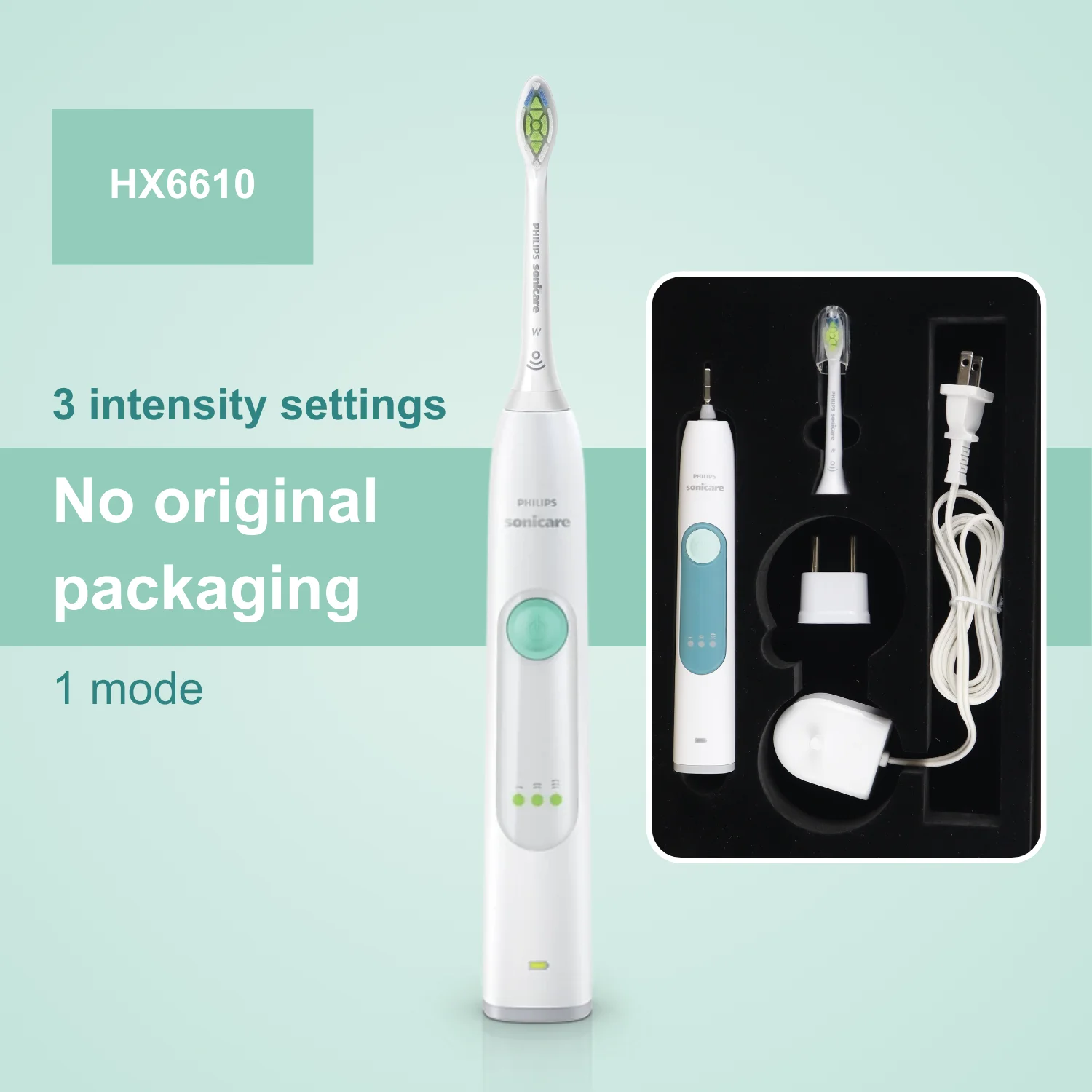 

Philips Electric Toothbrush Sonicare 3 Series HX6610, 3 Intensity Levels