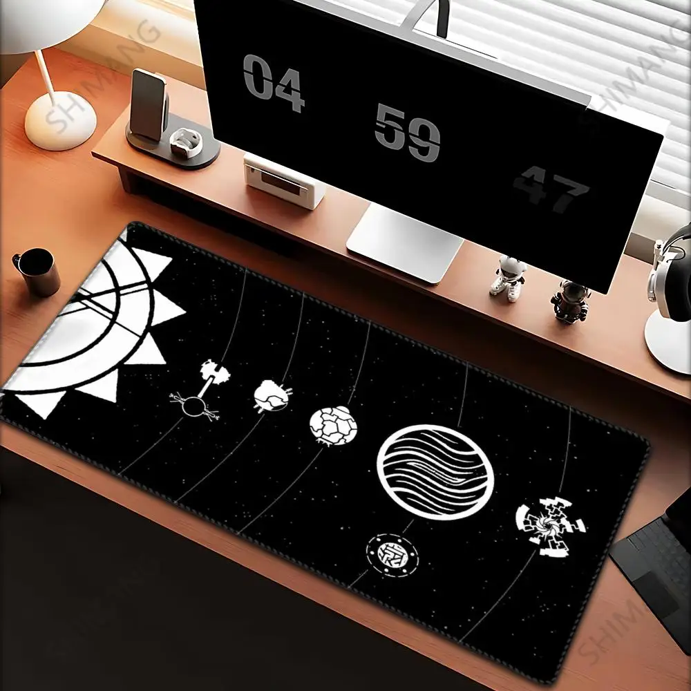 

Mouse Pad Office PC Anime Universe Space Mousepad Laptop Gaming Accessories Keyboard Pad Gamer Outer Wilds Kawaii Desk Mouse Mat