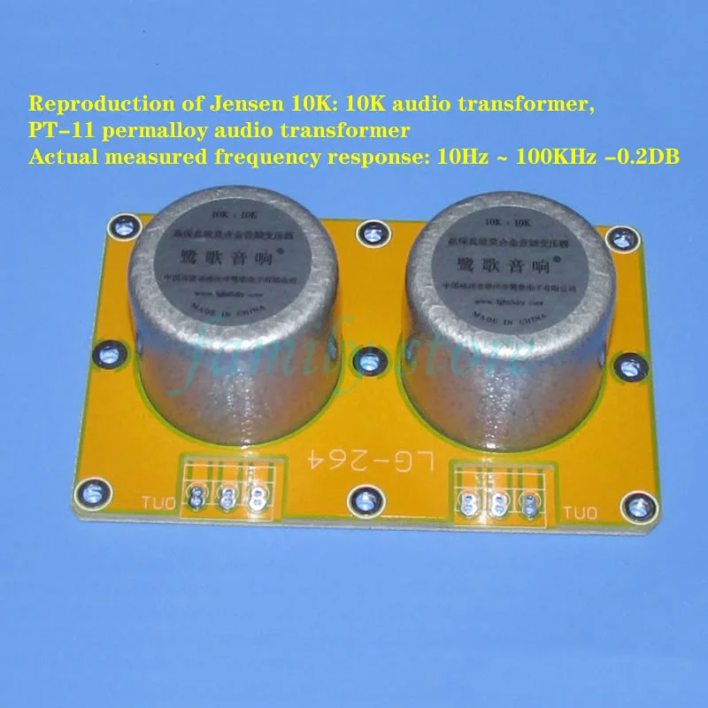 Imagem -02 - Permalloy-audio Transformer Pt11 Resposta de Freqüência 10hz-100khz 0.2db Réplica Jens 10k