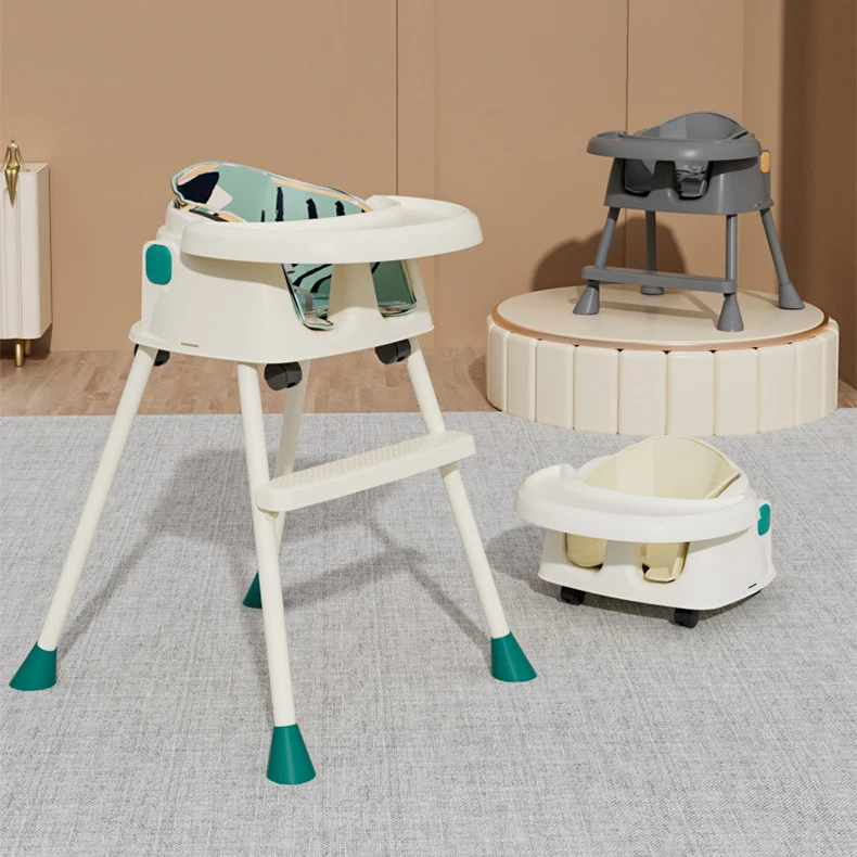 2024 Gewicht Baby Eetkamerstoel Met Universele Wielen Opvouwbare Comfortabele Schommelstoelen