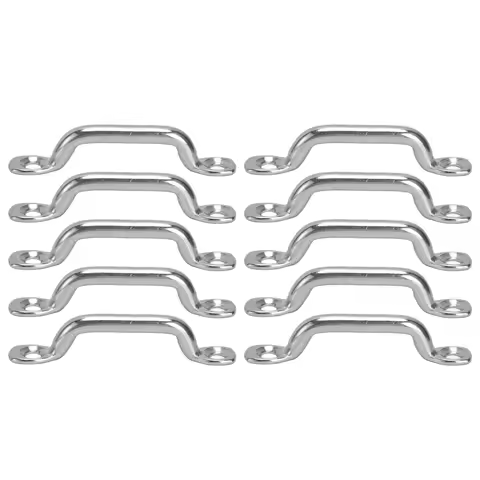 10Pcs Boat Top Pad Eye Deck Loop Tie Down 316 Stainless Steel Set Kit for Fixing Boat Accessories