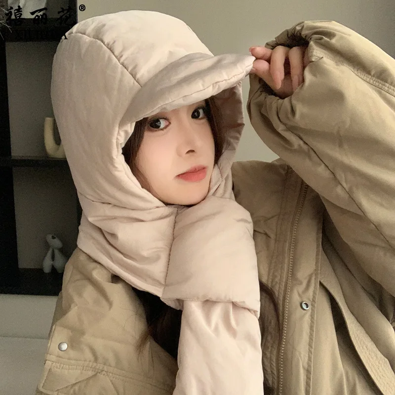 Chapeau et écharpe chauds Lei Feng pour femmes, nouveau Style d'hiver, foulard coupe-vent, résistant au froid, épais, protection des oreilles, pour l'extérieur