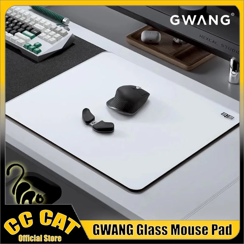 

GWANG LUMEN glass Mousepad Tempered Glass Micro Etched Full Base Adhesive Gaming FPS Special High Speed Mouse Pad APEX CSGO