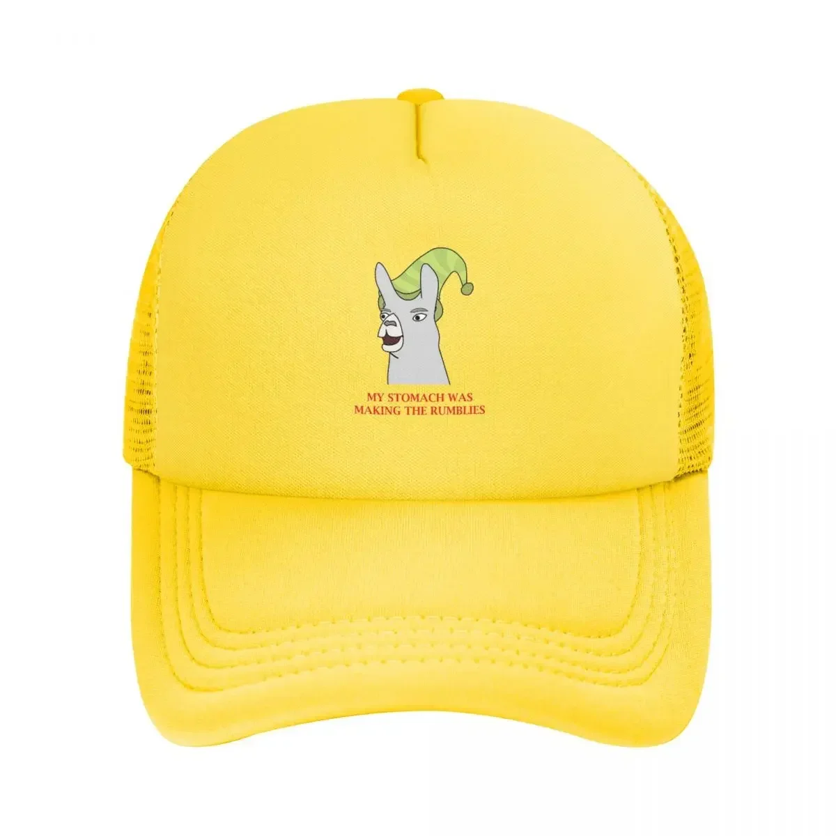 

Llamas With Hats My Stomach Was Making The Rumblies Mesh Baseball Caps Snapback Baseball Hats Casquette For Men's And Women's