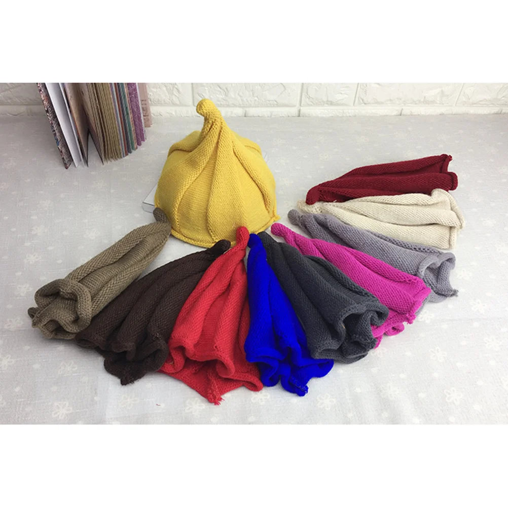 

Pointy Kids Knitted Beanie Purplish Red Warm Winter Hat Stretchy Knit Toddler Boys Girls Kids Knit Hats Boys Winter Hats