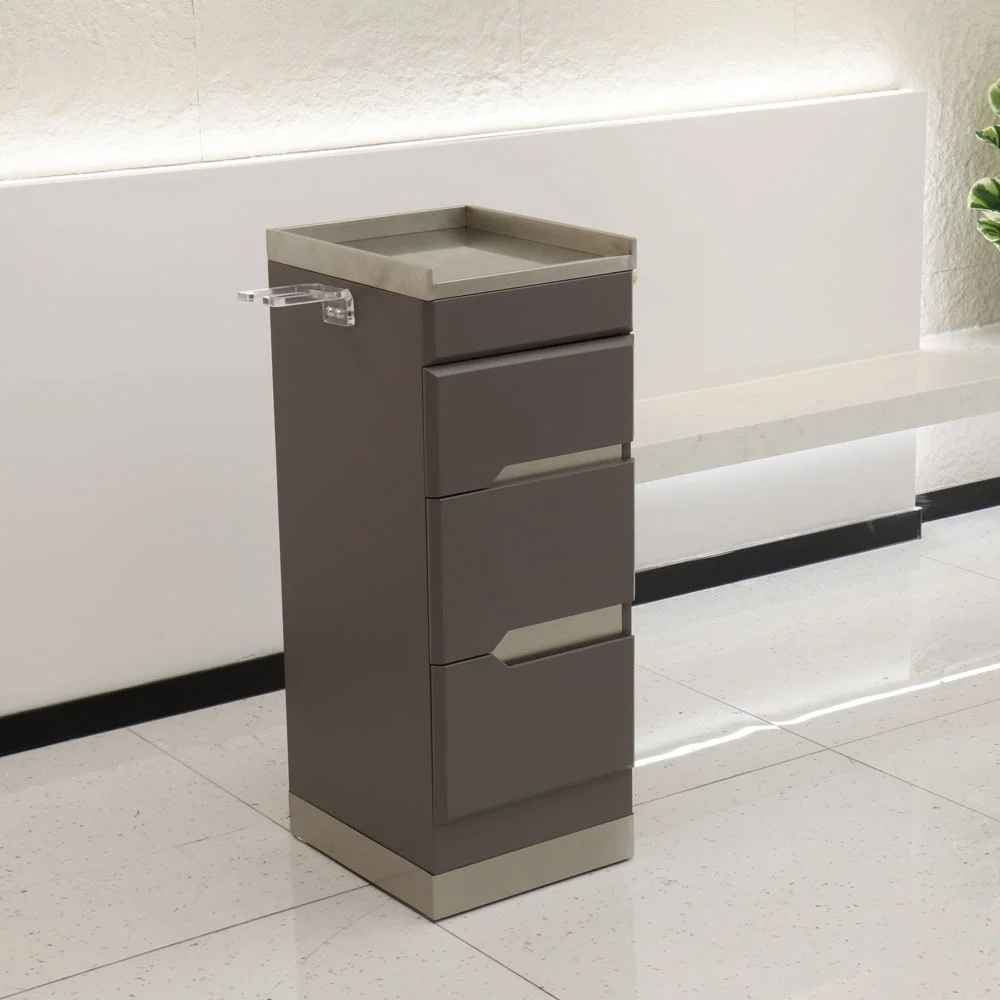 Zunmeng High Quality Durable Multi-Layer Artificial Wooden Board Barber Tool Storage Cabinet Hair Salon 4 Drawer Furniture