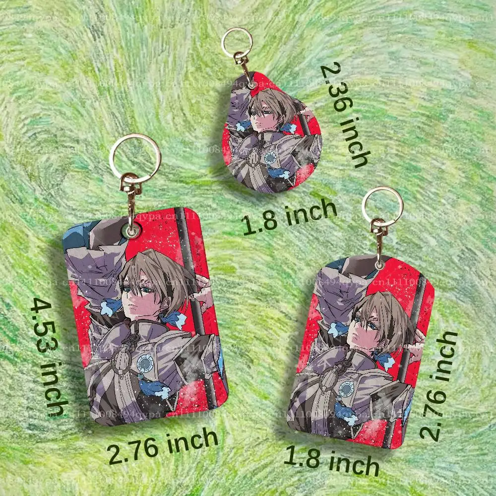 Zanka G-Gachiakuta Nijiku Keychain Card Holder Leather Keeps ID Cash Keys Cards Ready for Work, School, Travel Daily Errands