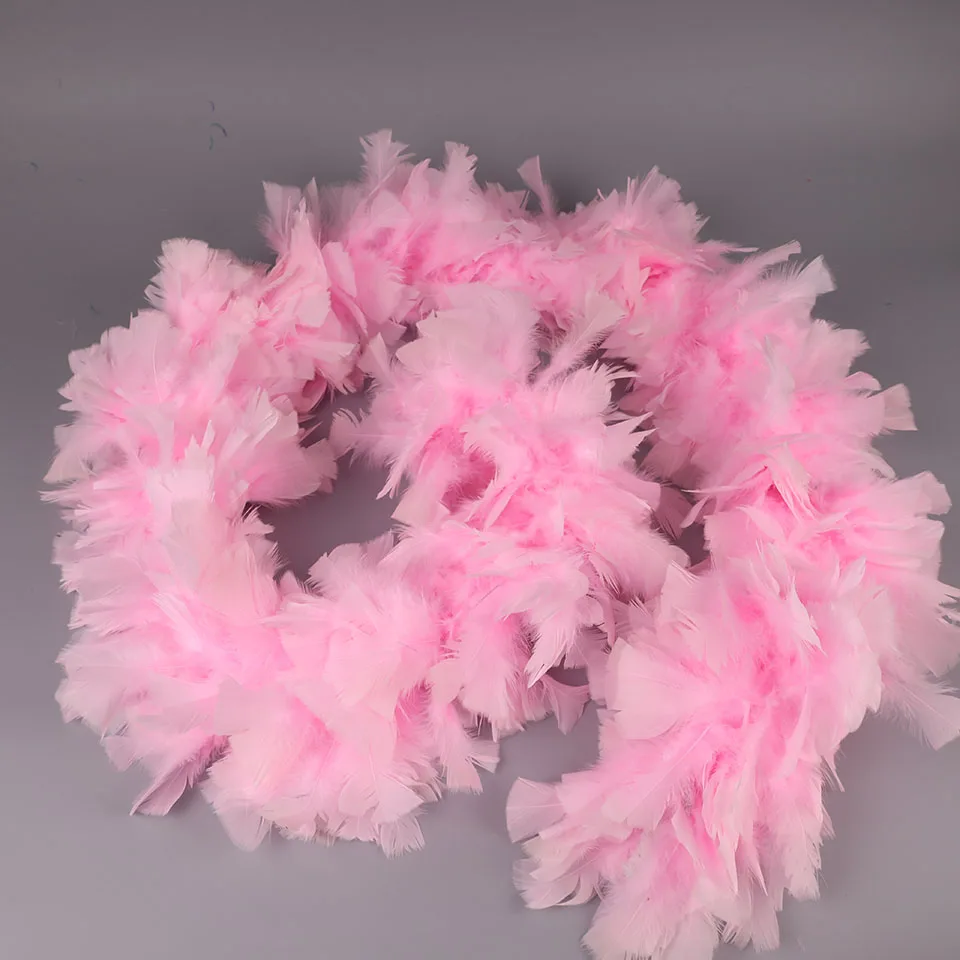 

200g Marabou Feather Boas Trim Scarf 2 yards Feathers Clothing Wedding Party Shawl Decoration Plumes Carnival Crafts