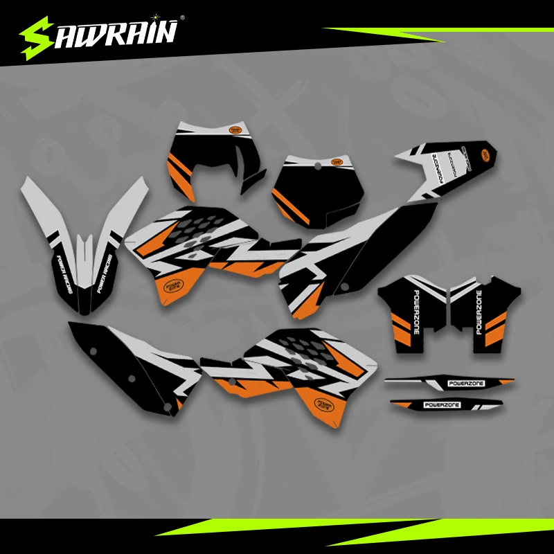 

Sawrain Motorcycle Graphics Backgrounds Decal Stickers Kits for KTM EXC XCW SXF 07-10SXF 08-11EXC 008