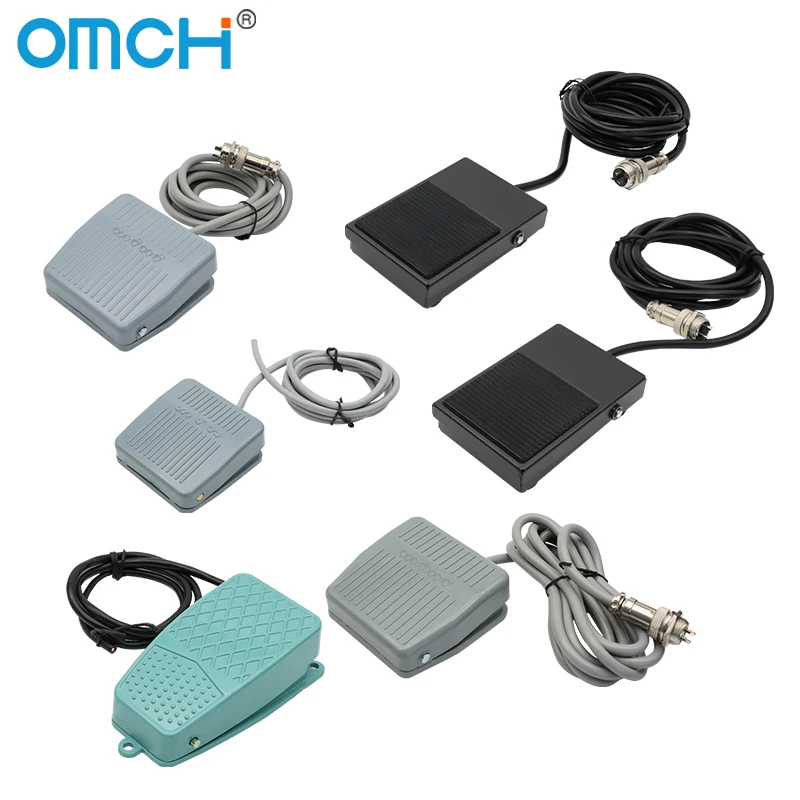 OMCH Foot Switch TFS201 Foot Switch LT4 Pedal Switch with Cable EKW-5A- B machine control switches