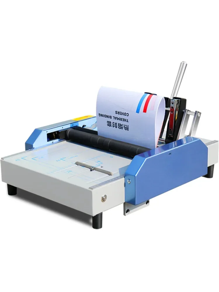 A3 Electric Automatic Horse Riding Staple Binding Machine Huimeng Binding Folding Machine Strengthening Folding for Office Use