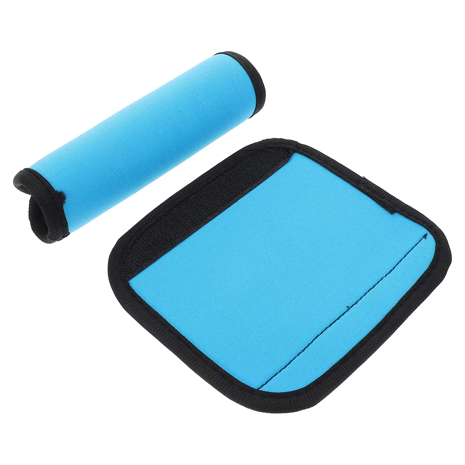 

2 Pcs Anti-slip Sheath Handle Grip Neoprene Bar Barbell Mat Supply Bars Padding for Hip Thrusts Cover Leopard Print Fitness