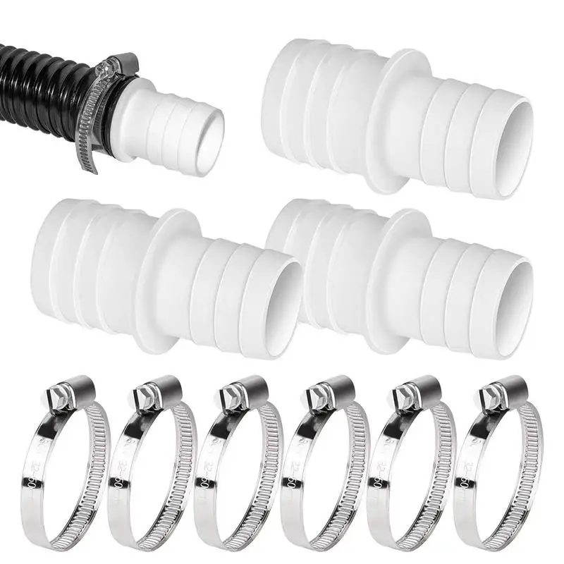 Pools Hose Connector Set With 32-38 MM Hose Clamps For Spas Hot Tubs Swimming Pool Pumps Hose Adapter Connecting Hose Nozzle