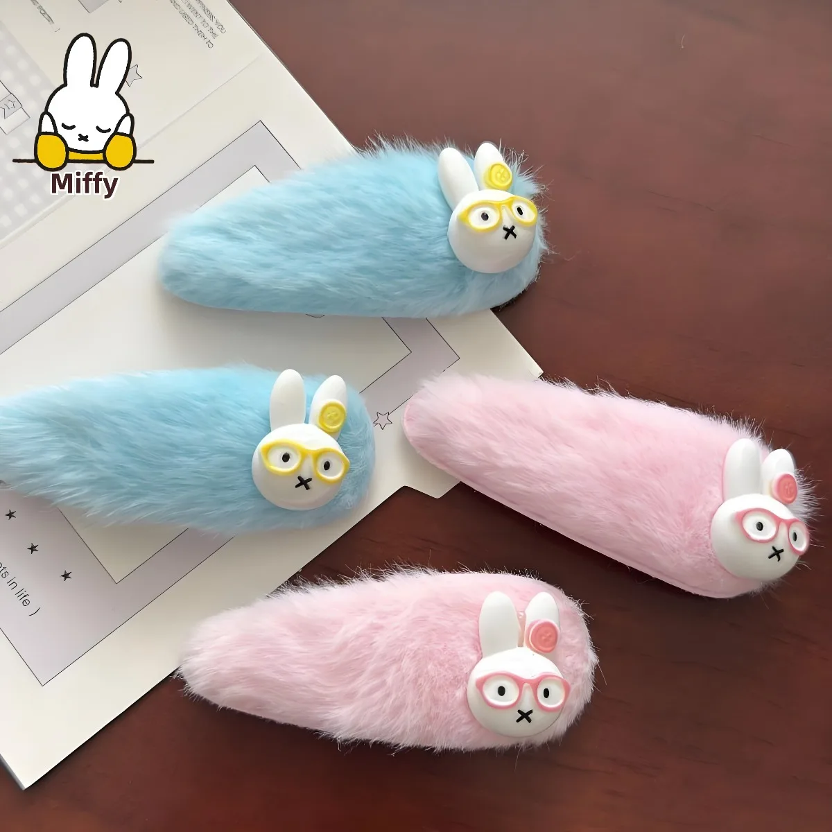 kawaii-miffy-rabbit-плюшевая-заколка-для-волос-miffy-rabbit-заколка-для-волос-милый-японский-мультяшный-зажим-для-волос-головные-уборы-для-девочек-студенческий-подарок