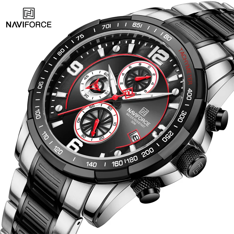 

NAVIFORCE 2022 New Men's Watches Top Luxury Quartz Watch for Men Automatic Date Speed Chronograph Wristwatch Luminous Men Watch