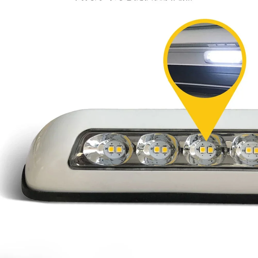 12v/24v rv led toldo varanda luz à prova dwaterproof água motorhome caravana interior lâmpadas de parede barra luz rv van campista reboque rv