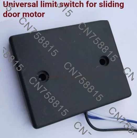 Self-stop switch induces magnetic field, sliding door opens limit motor positioning magnet in place