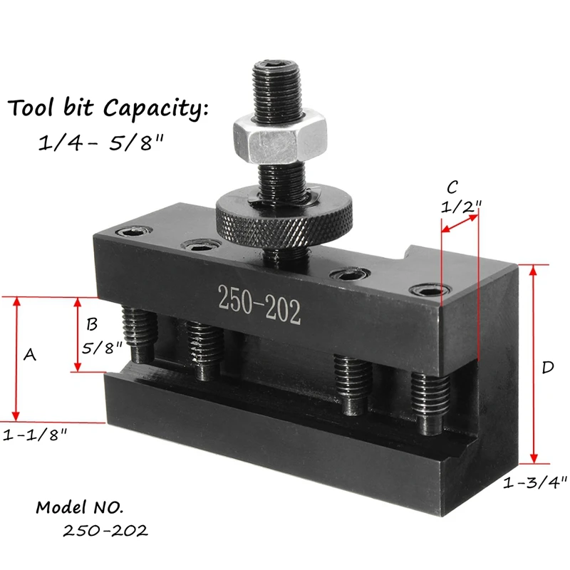 AC88-250-202 Quick Change Bxa  2Xl Tool Post Oversize Boring Turning Holder Boring/Facing/Turning Holder For Lathes Tools