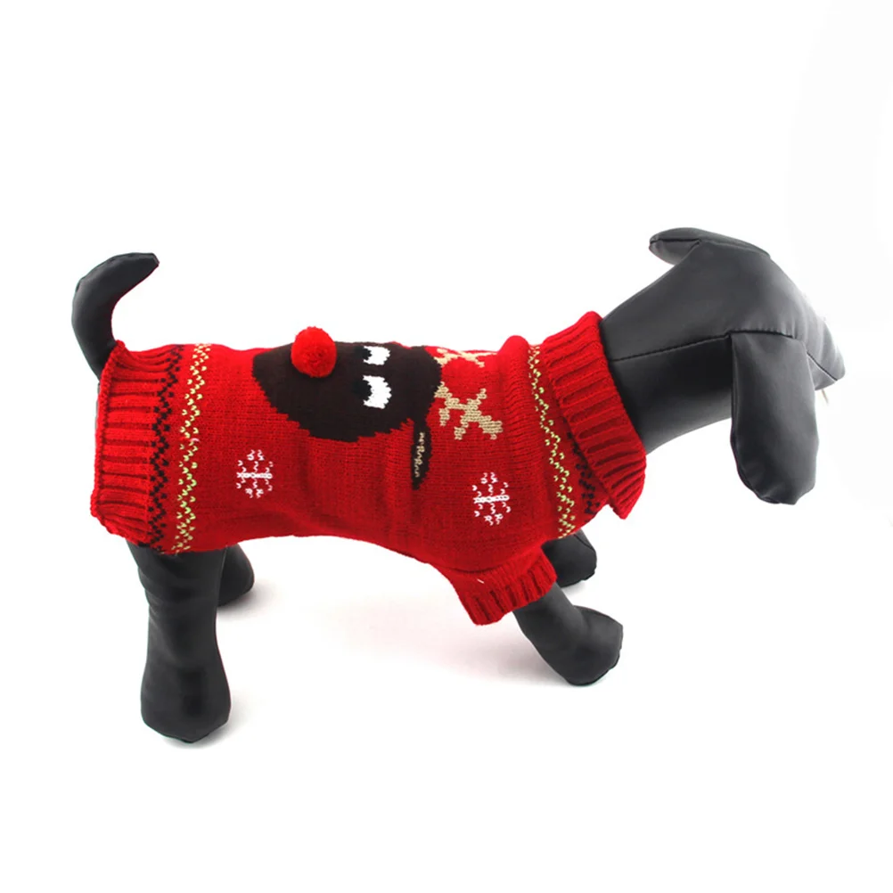 

Pet Christmas Sweater Design Warm Dog Clothes For Small Large Dogs Puppy Holiday Outfit Pullover Knitwear Pet