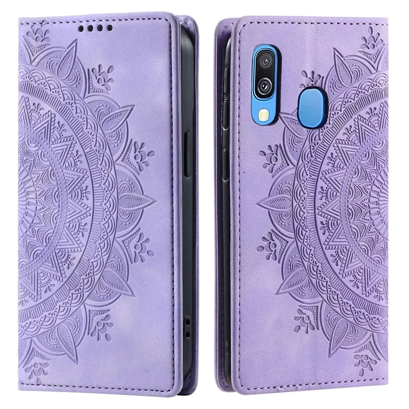 Wallet Luxury Phone Case For Samsung Galaxy A20E A10S A20S A30 A20 A50 A40 A70 A50S Leather Magnetic Flip Cover Totems Coque