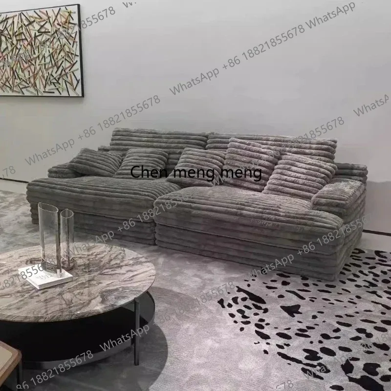 

luxury modern Minimalist Velvet Sofa Bed French Fabric Lazy Living Room Sofas Puffs Bedroom 2025 Divano Soggiorno Home Furniture