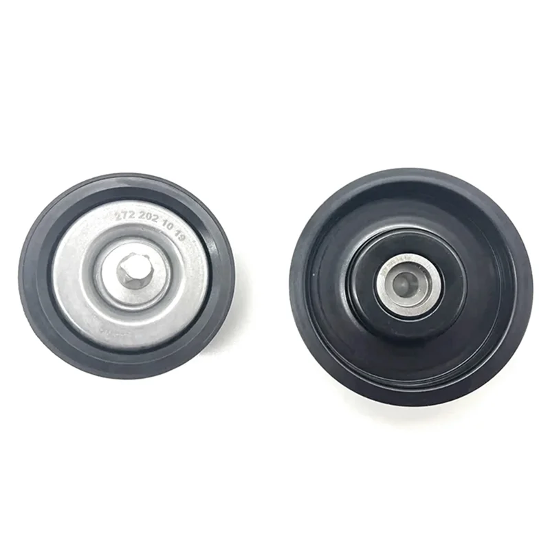 

For M272 M273 Engine Drive Belt Tensioner Assembly & 2 Idler Wheels A2722000270 A2722021019 A2722021419