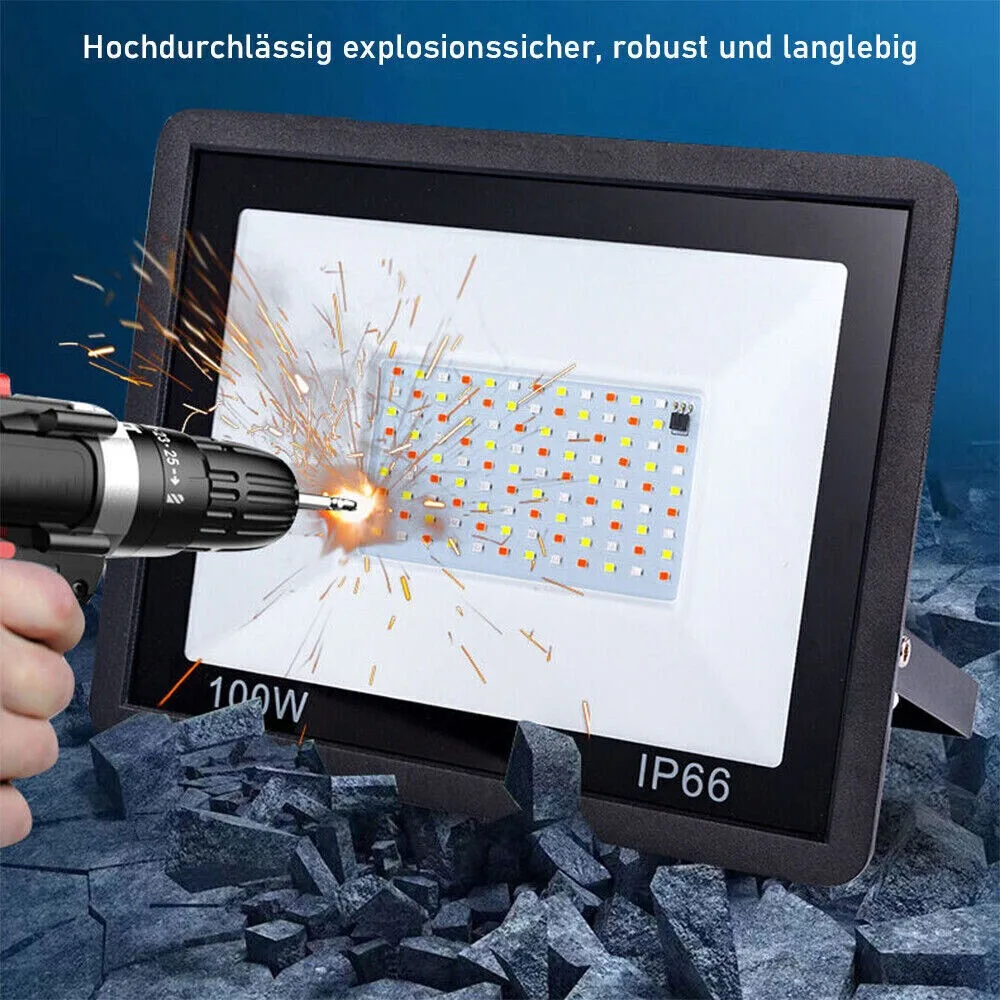 RGB LED الكاشف الإضاءة في الهواء الطلق 220 فولت 10 واط 30 واط 50 واط 100 واط IP66 مقاوم للماء في الهواء الطلق RGB عاكس الأضواء مصابيح إضاءة الحديقة