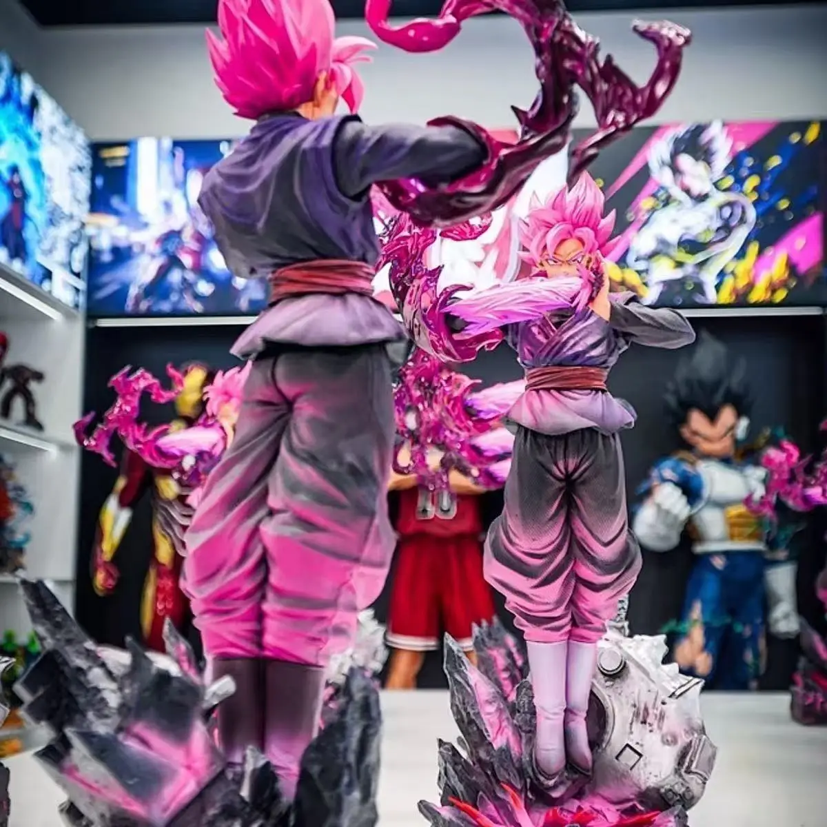JT Statue 38cm/14.96inch Dragon Ball Z Zamasu Figure Black Goku Super Saiyan Action Figure Collection Model Toys Gift view 6
