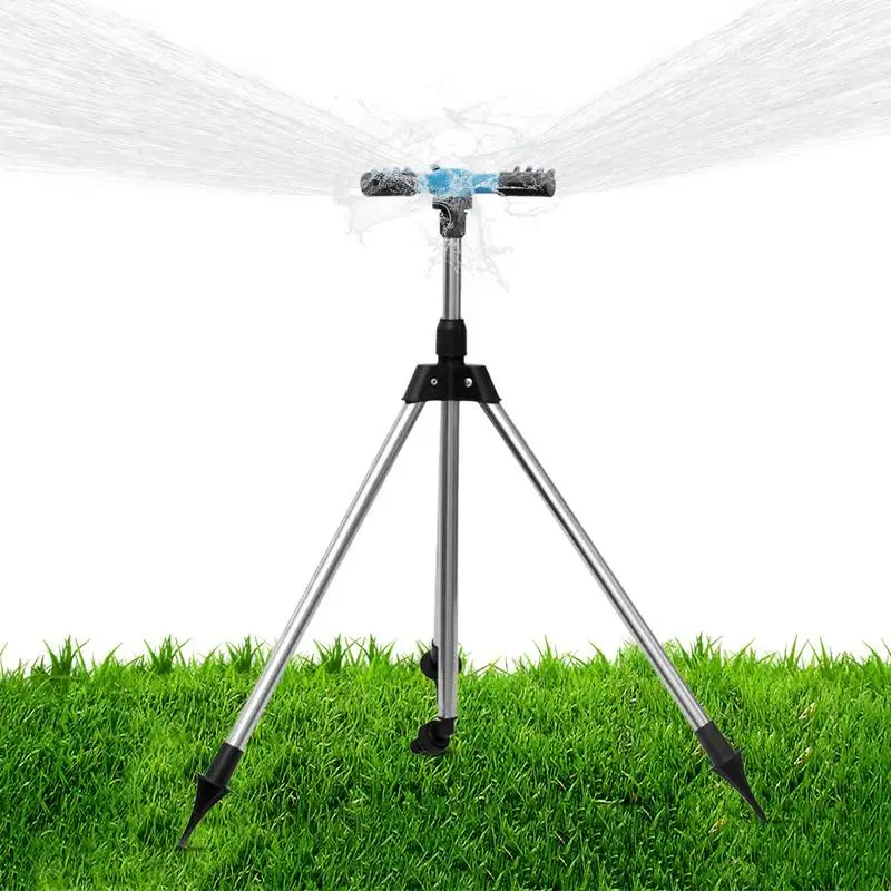 

Irrigation Tripod Base Garden Automatic Rotating Sprinkler Telescopic Water Sprinkler Stainless Steel Tripod Irrigation Stand