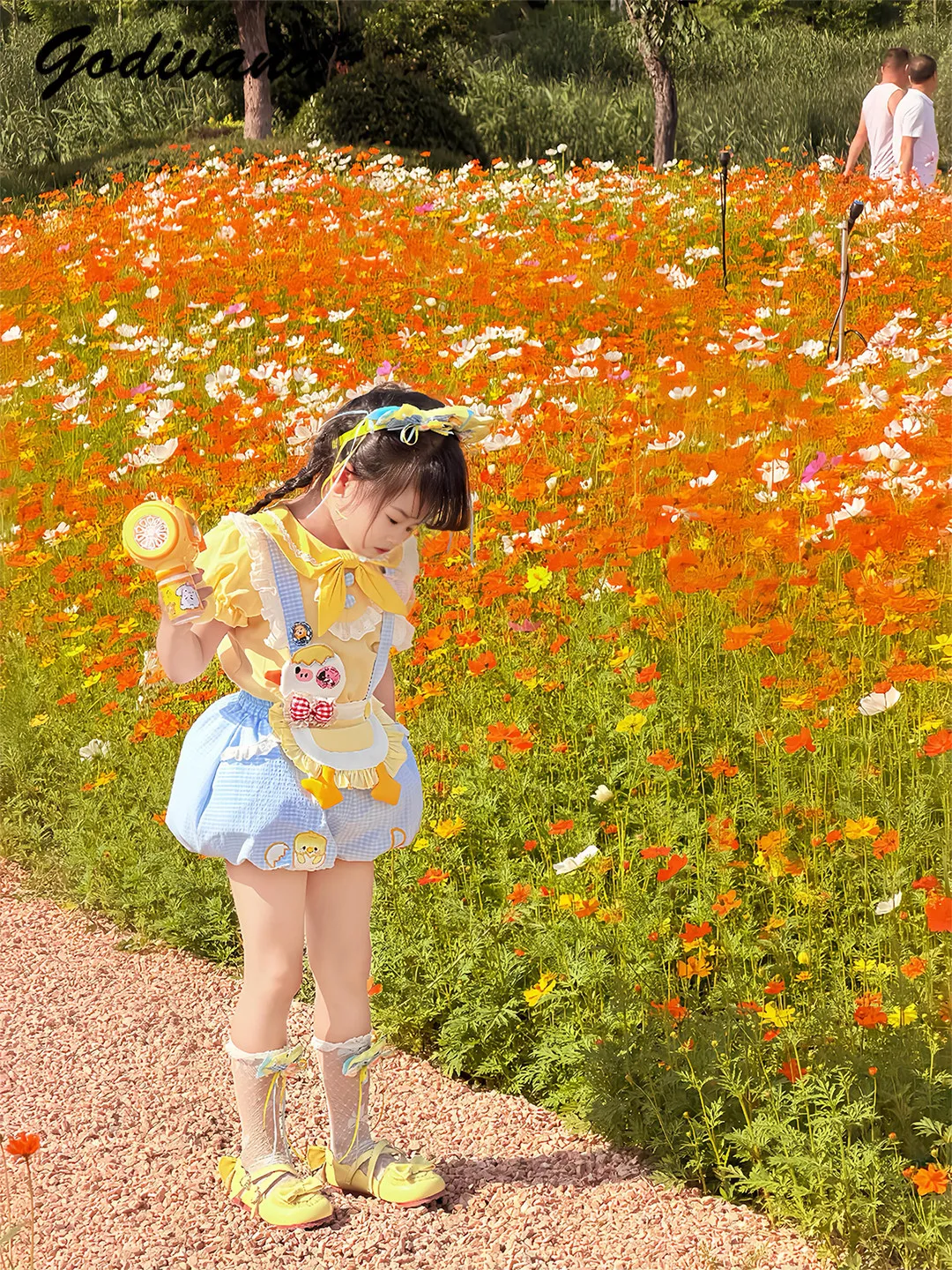 Sweet and Cute Baby Girls Summer 2026 New Vacation Suit Dopamine Wear Kids Strap Bud Overall Bubble Sleeve Shirt Two-piece Set