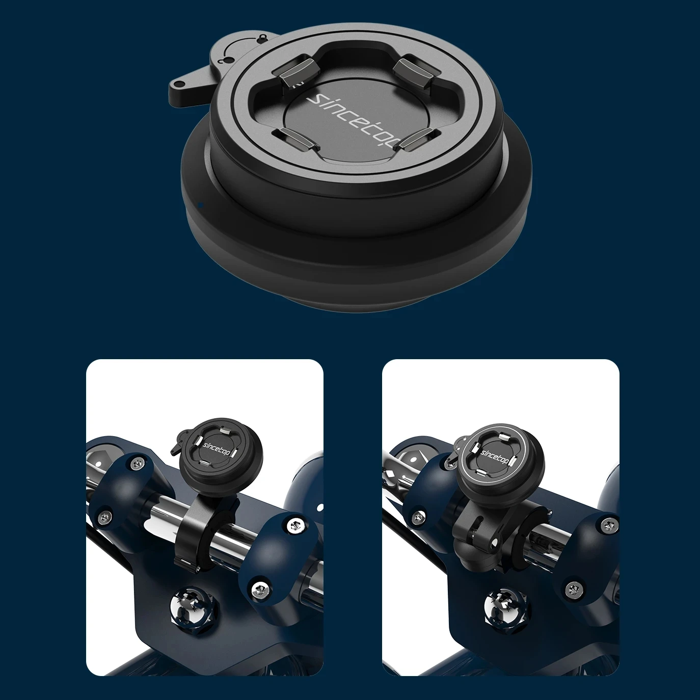 Anti-Vibration Motorcycle & Bike Phone Mount - Shock Absorption Handlebar Clamp Compatible with Most Bikes and Motorcycles - Image 6
