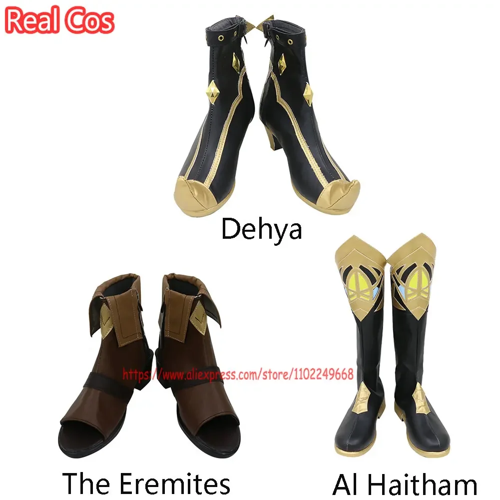 Genshin Impact Dehya / Al Haitham / Sumeru The Eremites /Collei /Nahida /Dori /Nilou/Tighnaria Cosplay Shoes Boots Women Men