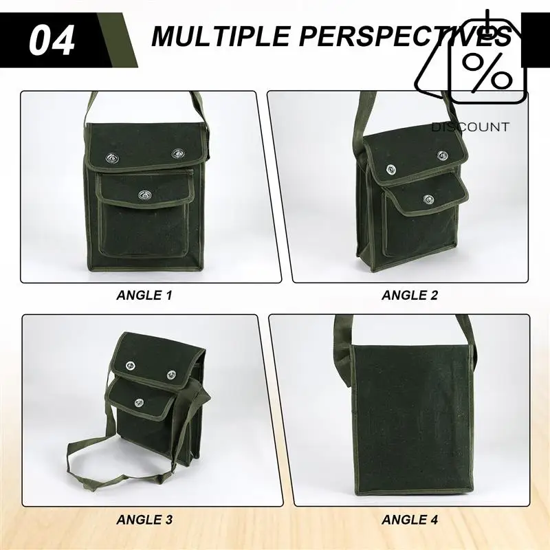 Opbergtas voor elektriciens Gereedschapsset Reparatieset Communicatie met één schouder Loodgietertas Kan zaklampsleutels opbergen-AT30