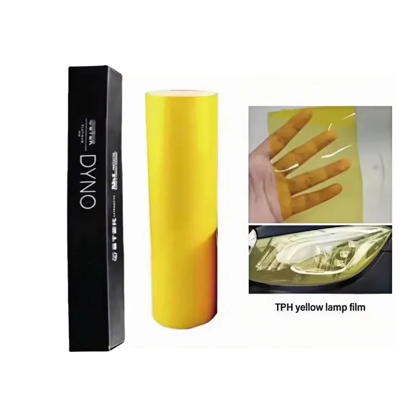 

STEK TPH Yellow Car Lamp Film Car Headlight Taillight Fog Light Tint Film Yellow Light Protective Film Sticker Anti Scratch