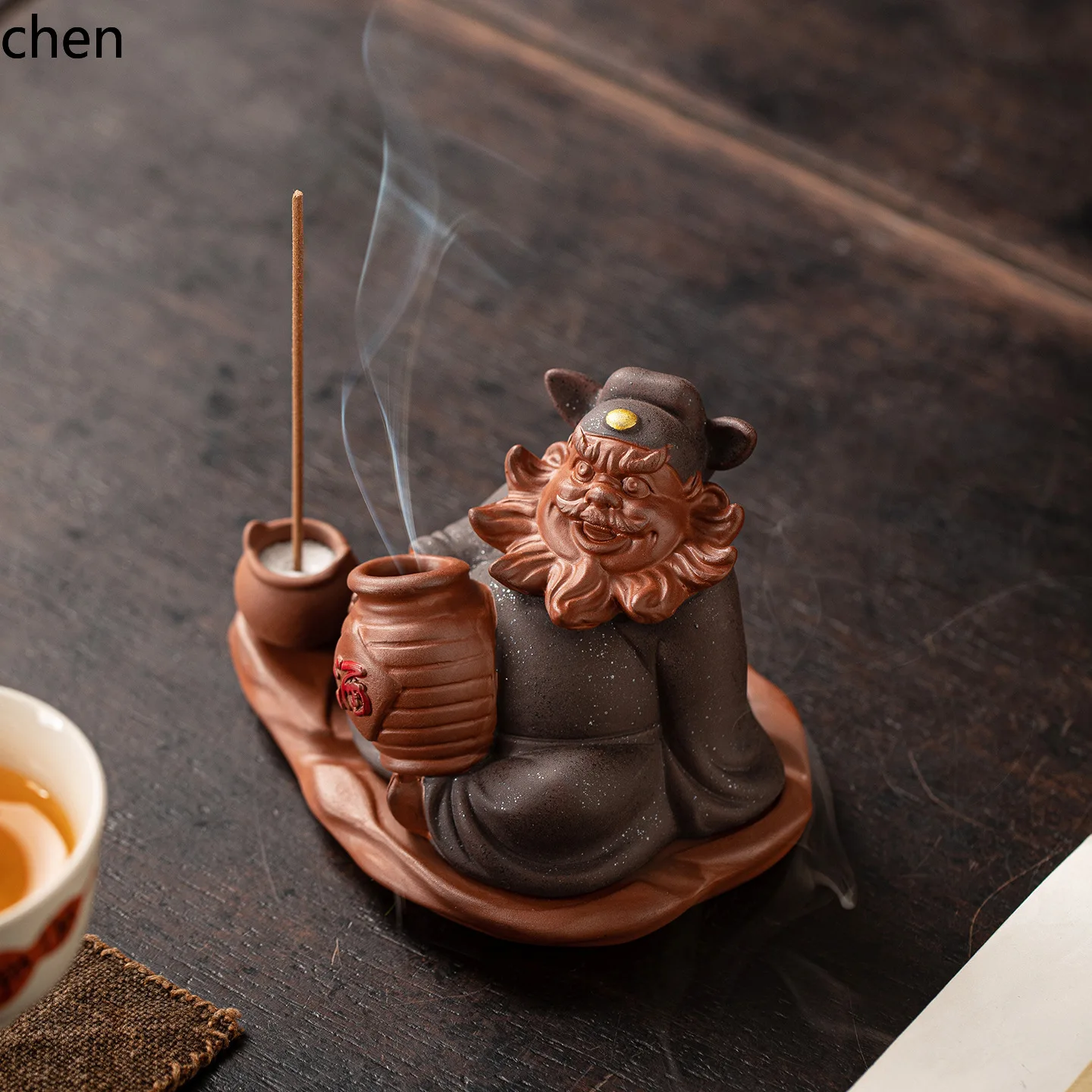 

Cz purple sand drunk incense stick indoor desk aromatherapy burner bring in wealth and treasure ornaments zen