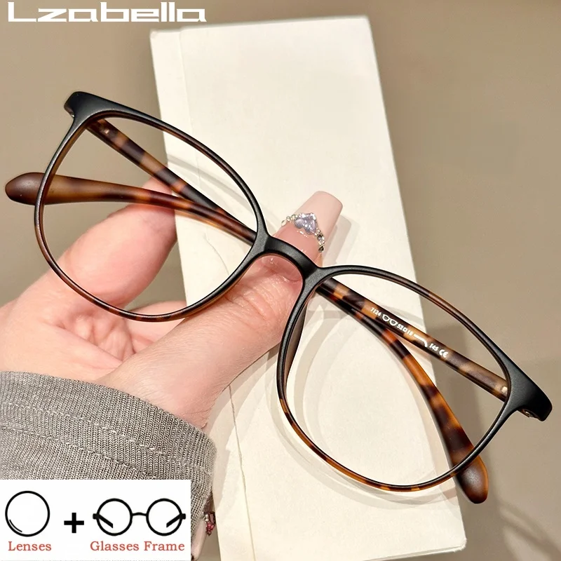 

Lzabella Women's Ultralight Round Progressive Prescription Frames UV400 Blue Light Blocking Optical Glasses Men 7124-1