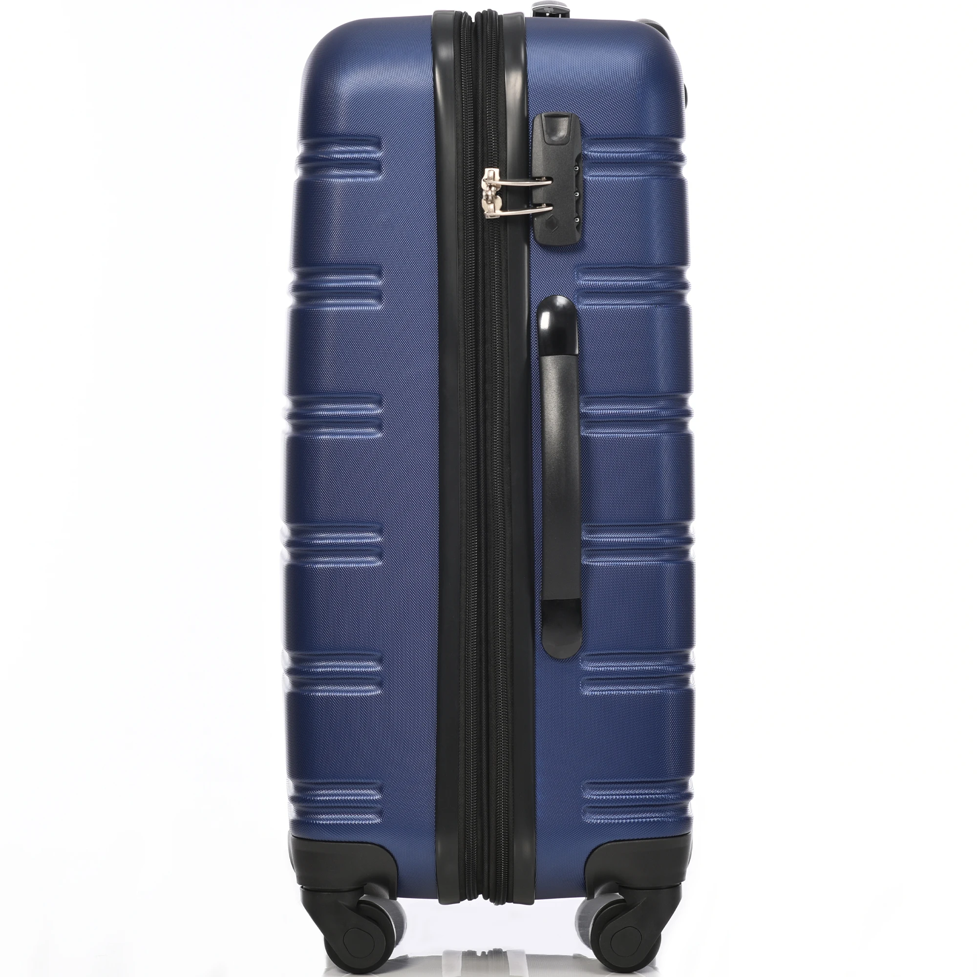 Hardshell Suitcase suitcase hand luggage 4 Rolls ABS Material 65*44.5*27.5 Dark Blue