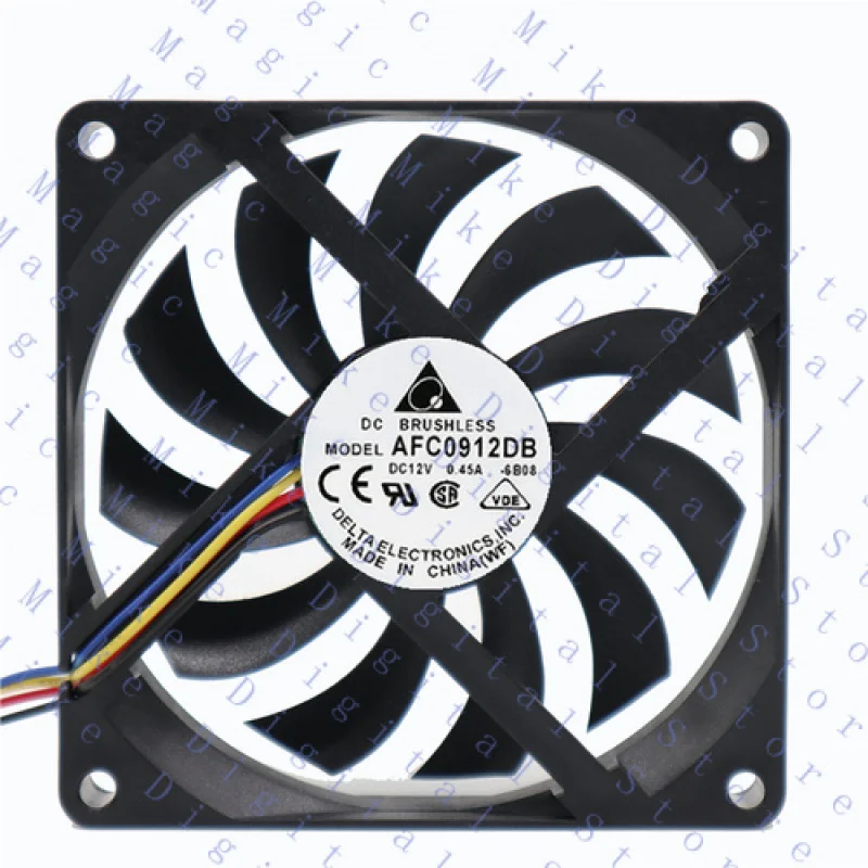 H  FOR DELTA AFC0912DB fan 12V 0.45A 90*90*15mm 4pin