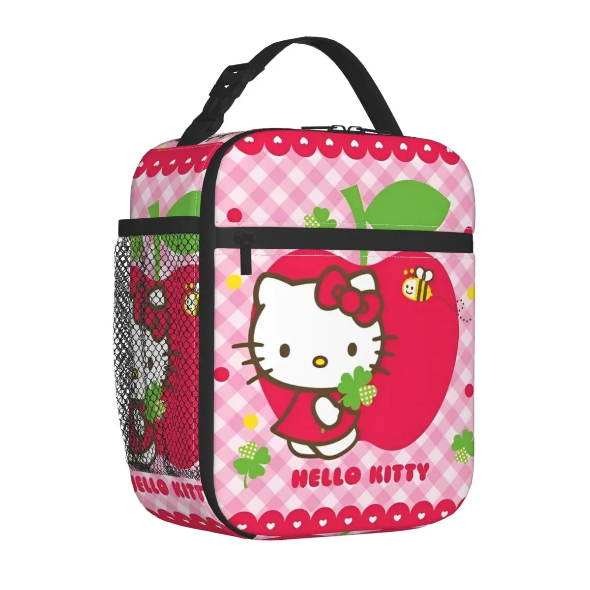 

Hello Kitty Pink Apple Изолированная сумка для обеда Многоразовая термосумка Контейнер для еды, большой ланч-бокс, сумка для мужчин и женщин, пляжные путешествия